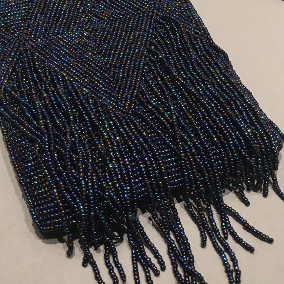 BLUE BEADED PHONE BAG - Picture 13 of 14